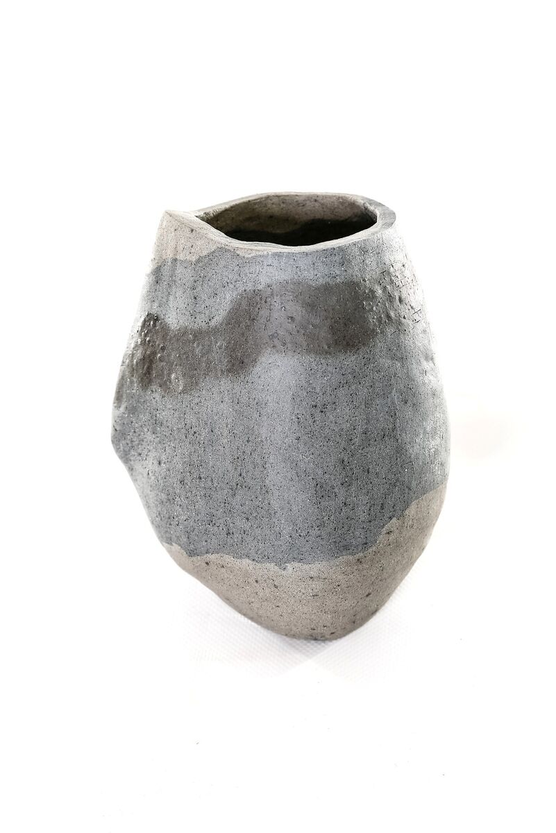 Large Vessel Blue & Black Large Vessel Blue & Black