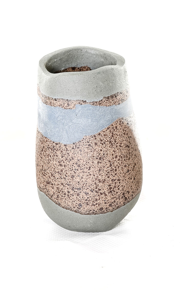 Small Medium Vessel Blue & Flecked Design: Dress