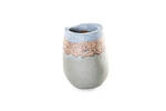 Small Medium Vessel Blue & Flecked Design: Top