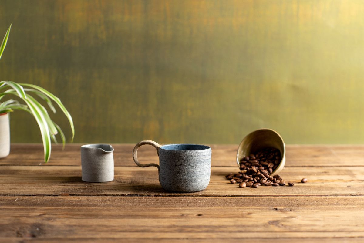 Coffee Cup - Dark Blue-Grey