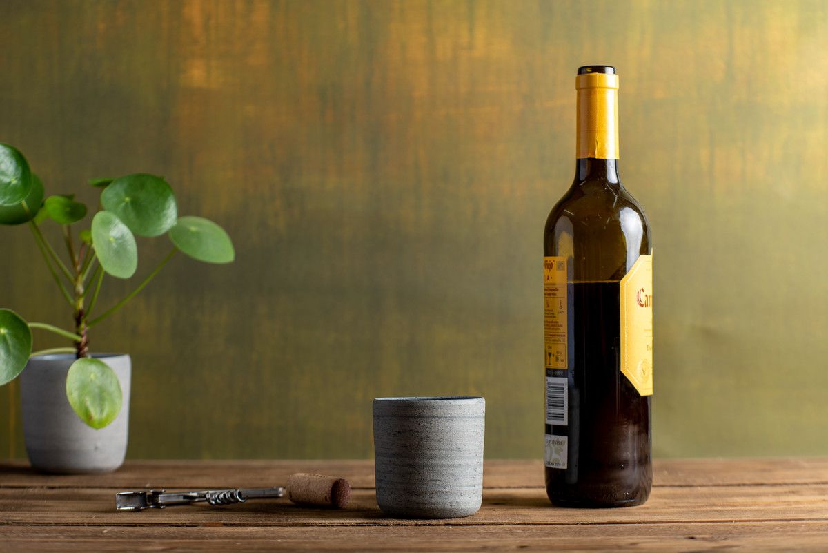 Wine Beaker - Dark Blue-Grey