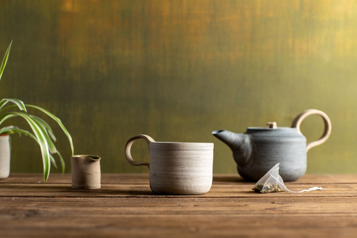 Happy Cup - Pale Grey Blue