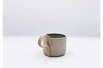 300 ml Cup Pale Grey- Blue Handle Detail