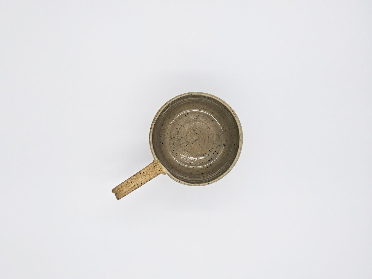 300 ml Cup Pale Grey- Blue Top View