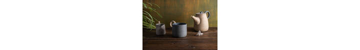 Breakfast Cup Dark Blue Grey