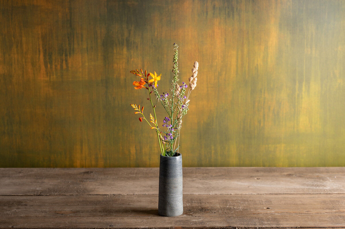 Thin Vase - Dark Blue-Grey Thin Vase - Dark Blue-Grey