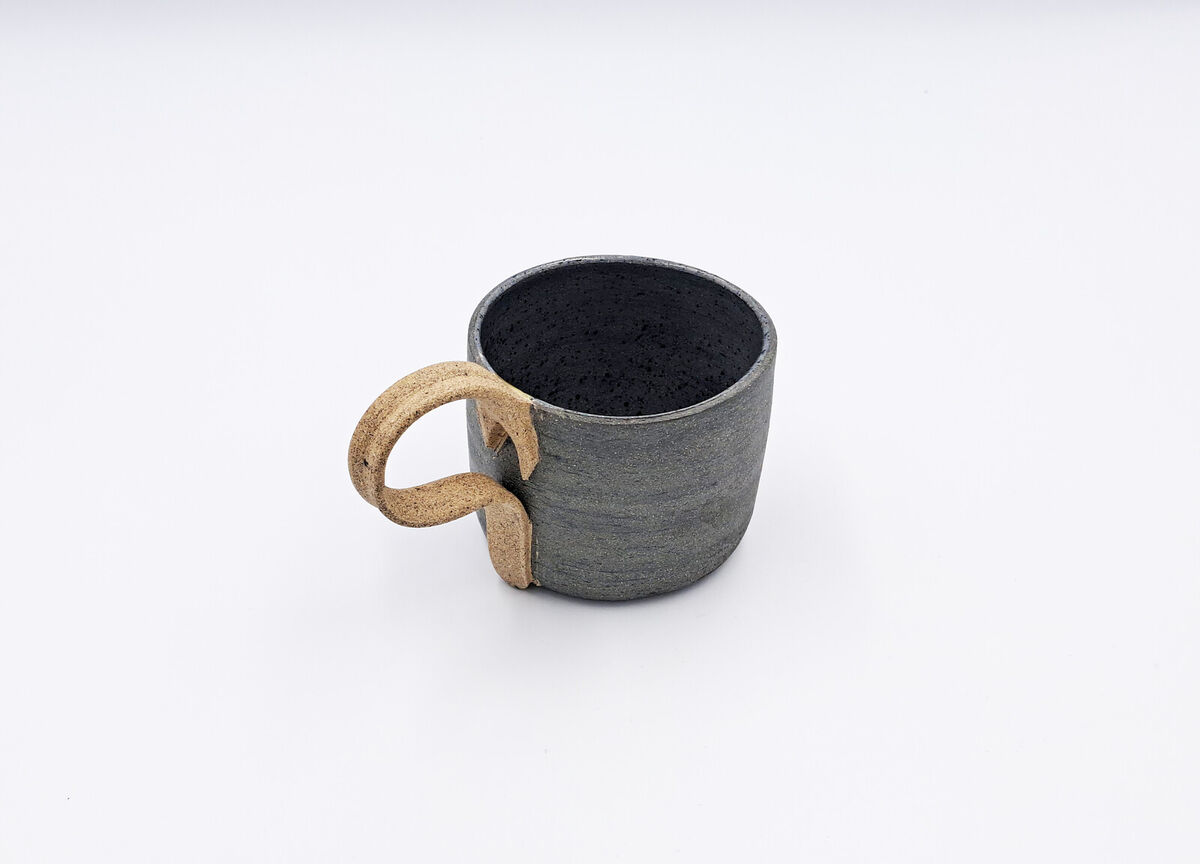 Coffee Cup - Dark Blue-Grey Detail