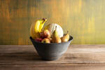 Fruit Bowl Dark Blue Grey