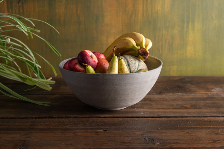 Fruit Bowl Pale Grey Blue