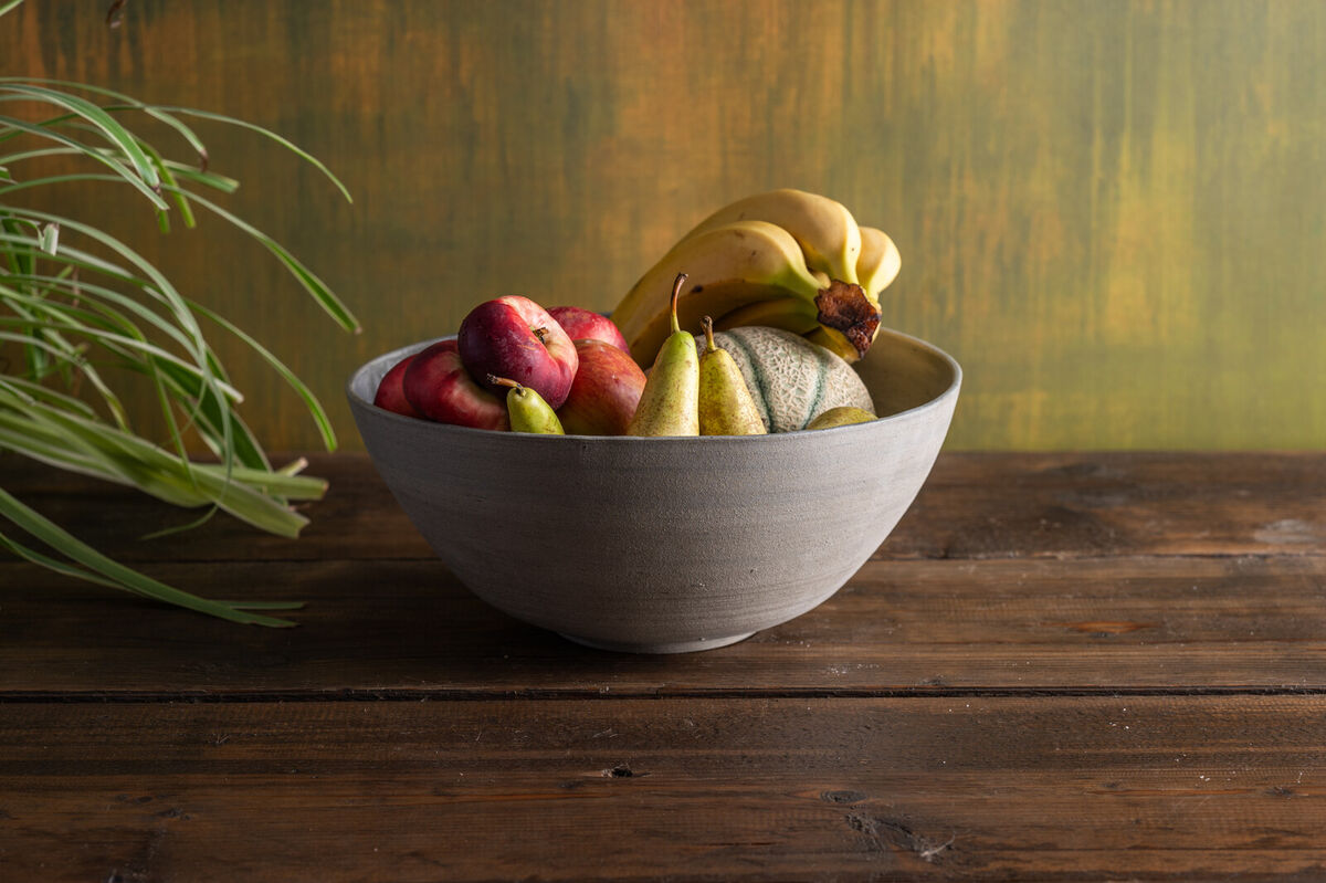 Fruit Bowl Pale Grey Blue