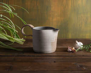 handmade ceramic vase Sandy Beige flowers handmade ceramic vase Sandy Beige flowers