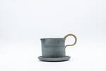 Gravy Boat Set in Dark Blue Grey