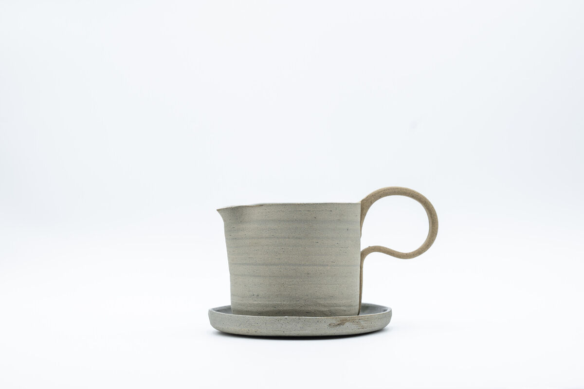 Gravy Boat Set in Pale Grey Blue