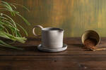 Gravy Boat Set in Pale Grey Blue