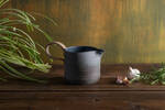 Large Gravy Jug Dark Blue Grey