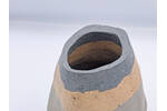 Large Vessel Blue & Beige Detail of Top