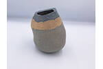 Large Vessel Blue & Beige Side 2