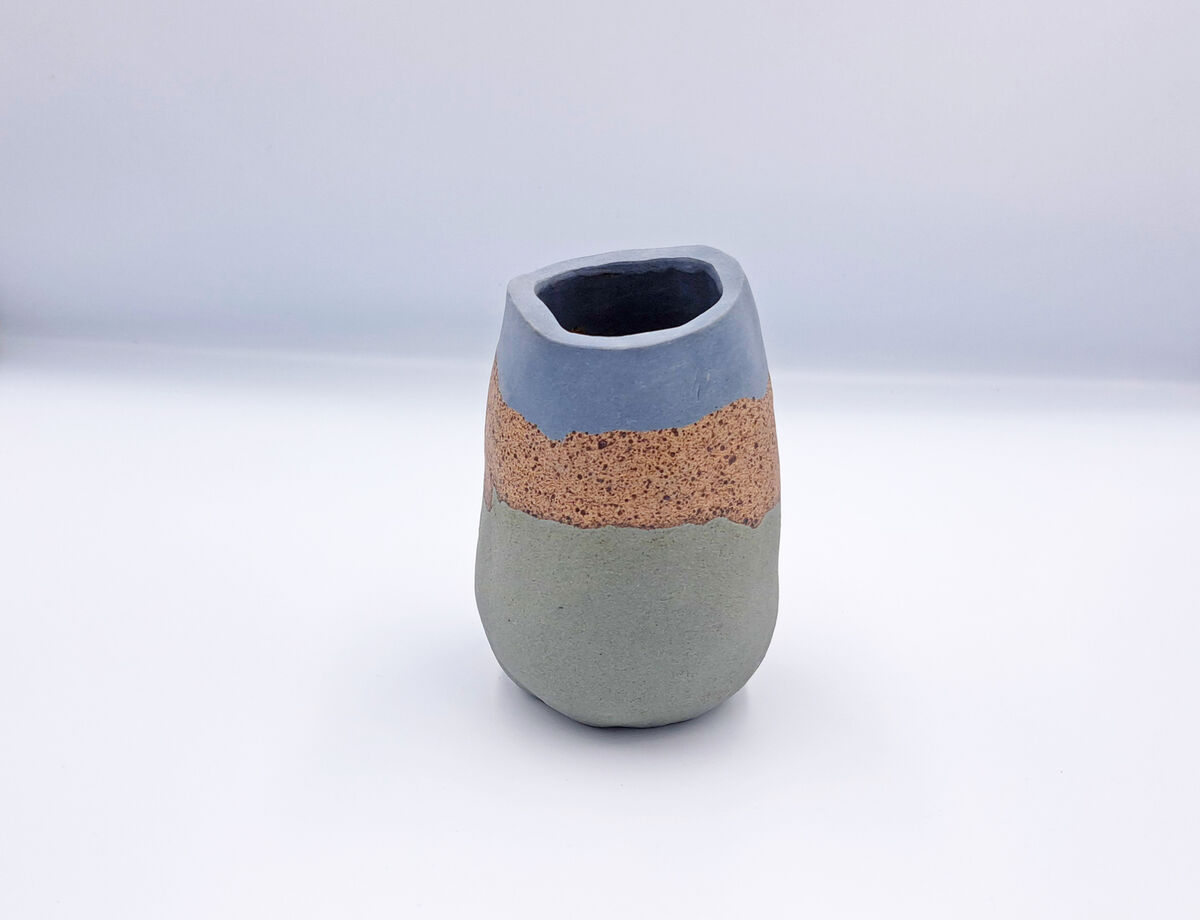 Medium Vessel Blue & Flecked Side2