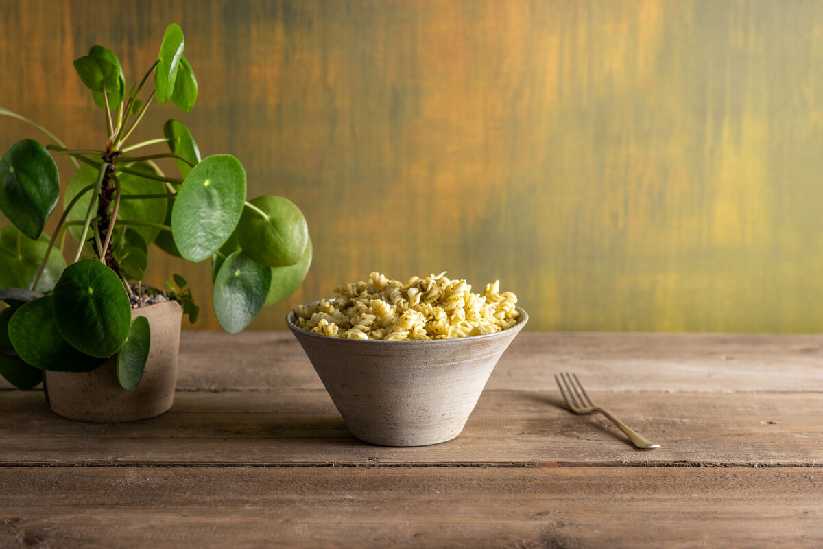 Pasta Bowl - Pale Grey-Blue Pasta Bowl - Pale Grey-Blue