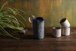 Pitcher in Dark Blue Grey