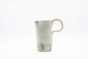 Pale Blue-Grey Large handmade Ceramic Pitcher Pale Blue Grey