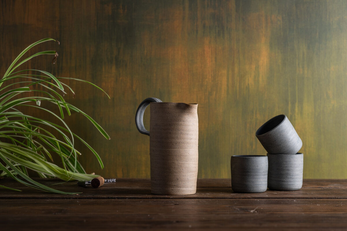 Pitcher in Sandy Beige