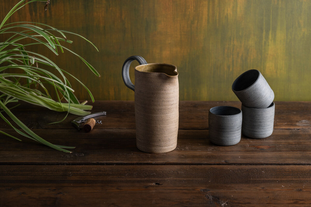 Pitcher in Sandy Beige