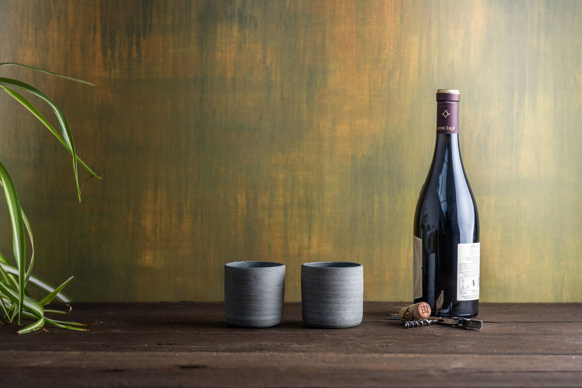 Wine Beaker - Dark Grey-Blue Wine Beaker - Dark Grey-Blue