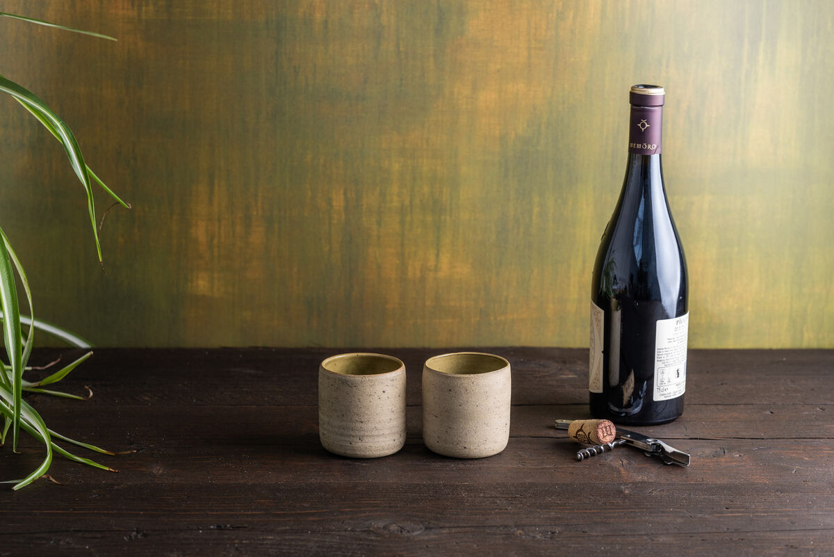 Wine Beakers -Sandy Beige Wine Beakers -Sandy Beige