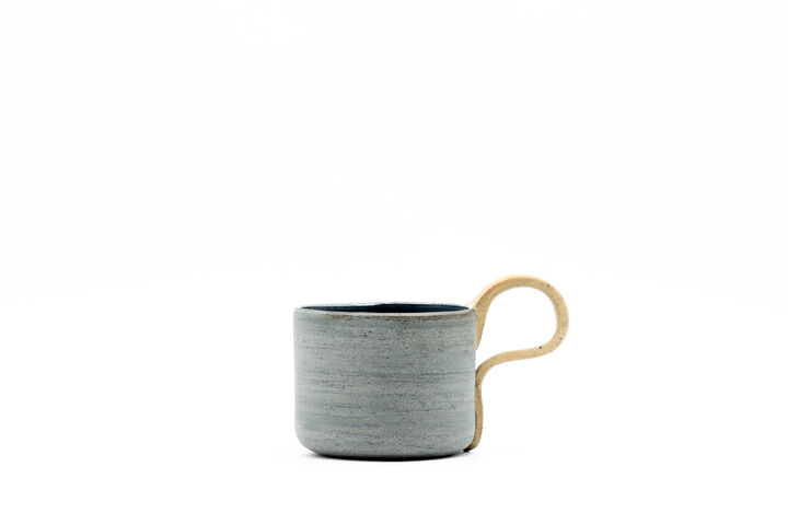 Tea Cup in Dark Blue Grey