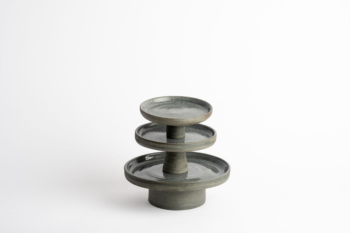 Three Tier Cake Stand - Blue