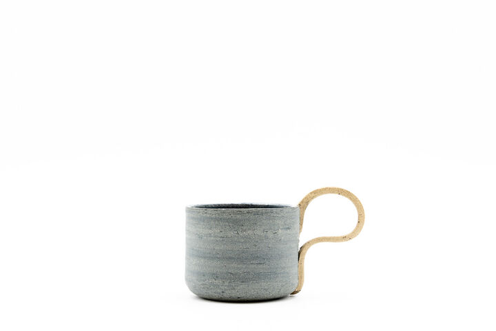 Tea Cup - Dark Blue-Grey
