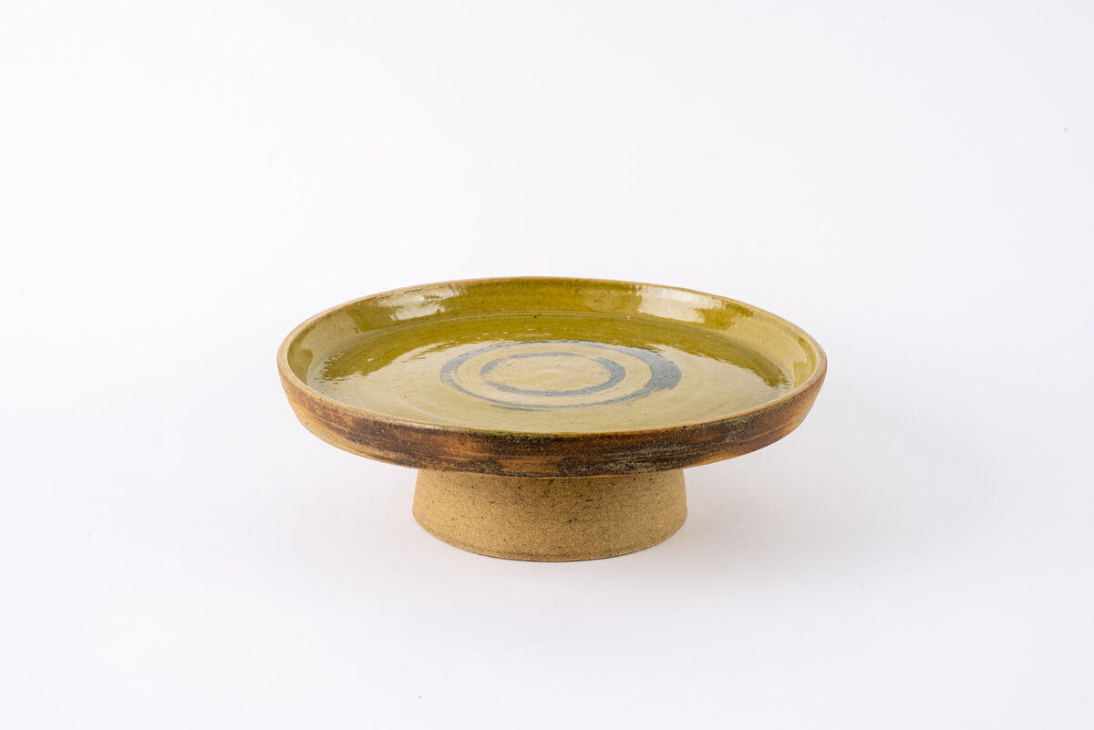 Raised Platter with circles