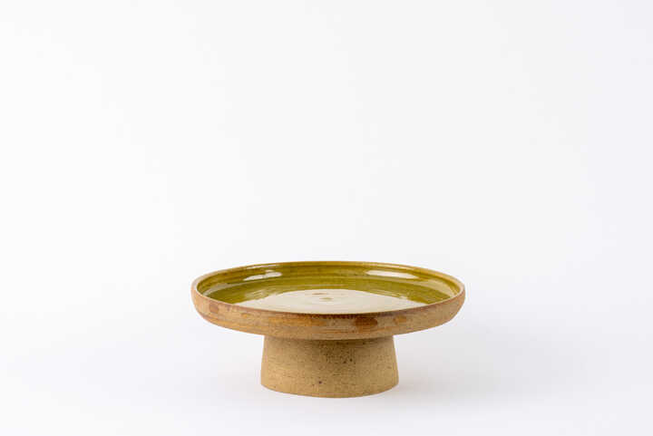 Handmade Ceramic Raised Platter