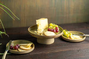 Handmade Ceramic Raised Platter