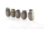 Group Of Small Vessel Blue & Beige